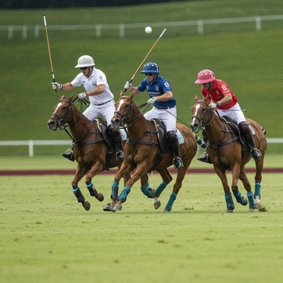 Polo players on horses during a match, demonstrating fair play and adherence to rules